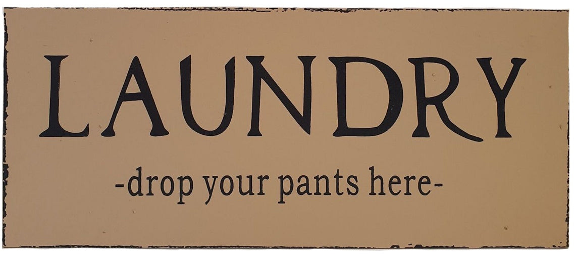 Wooden Laundry Sign