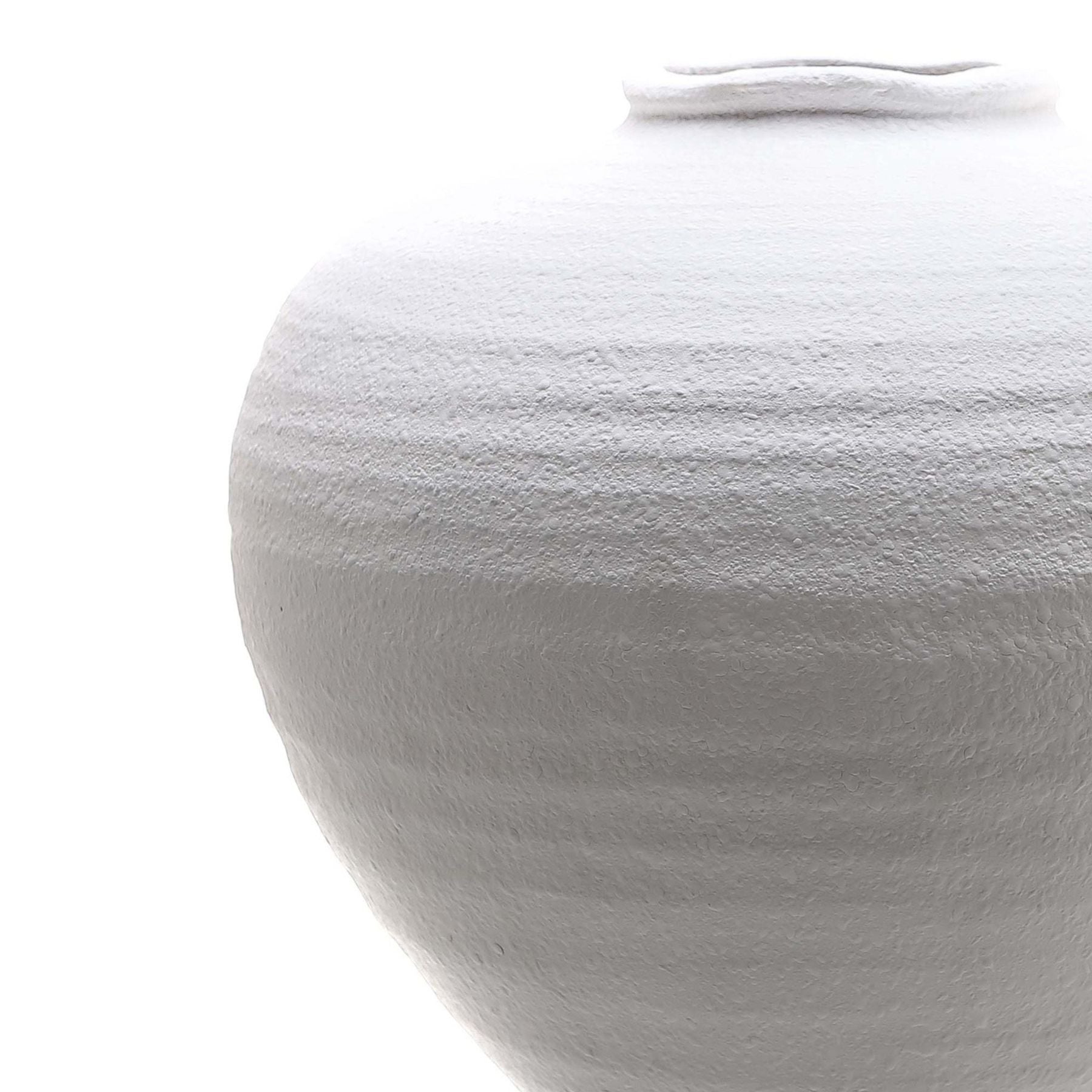 Regola Large Matt White Ceramic Vase