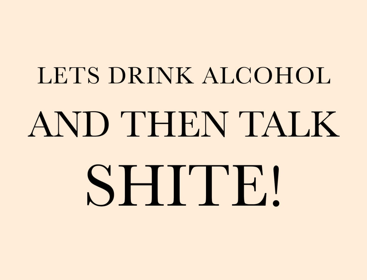 Lets Drink Alcohol Metal Sign
