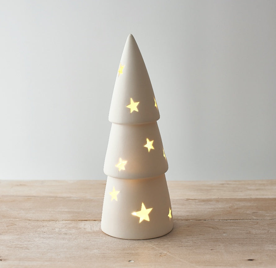 Large Star Ceramic Christmas Tree