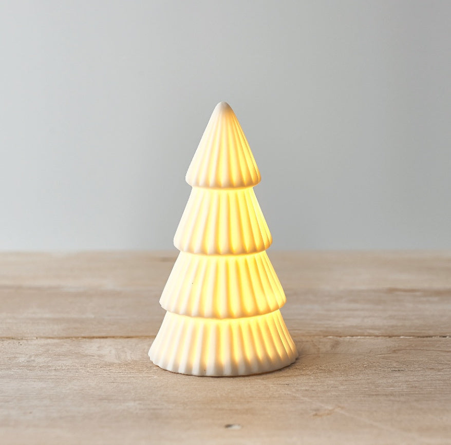 LED Ceramic White Tree