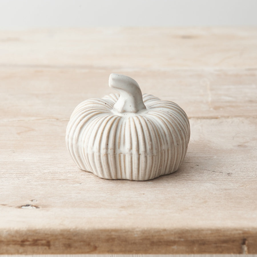 Small Reactive Glaze Pumpkin