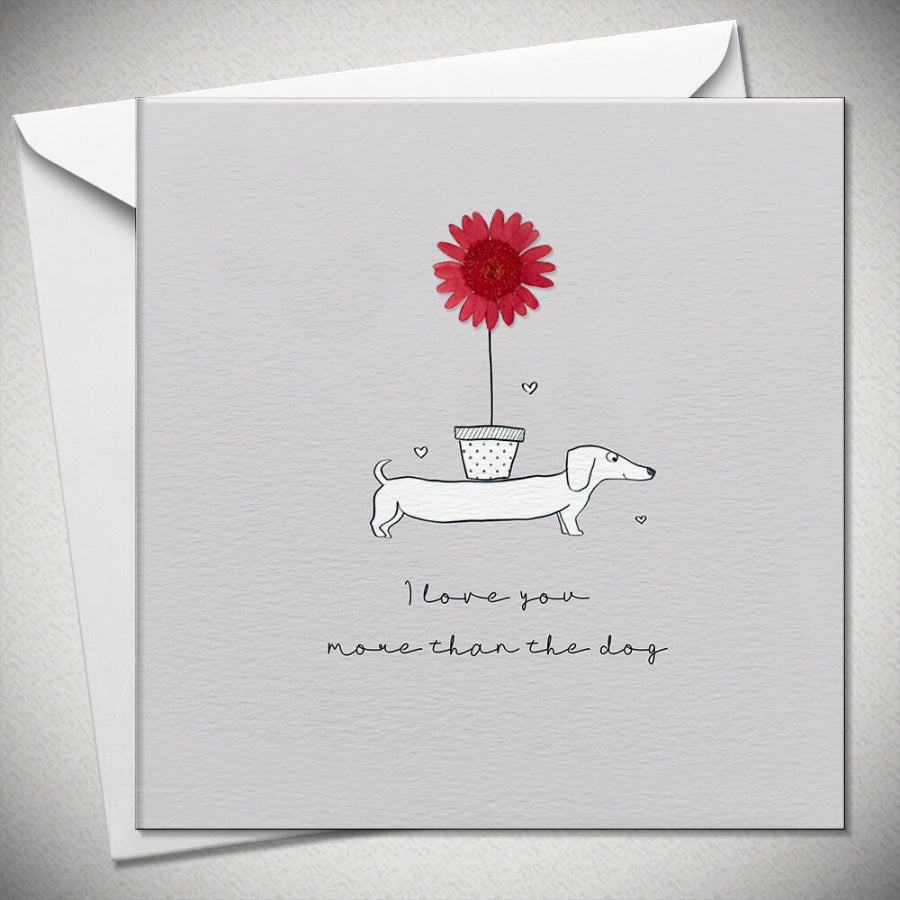 'I Love You More' Card