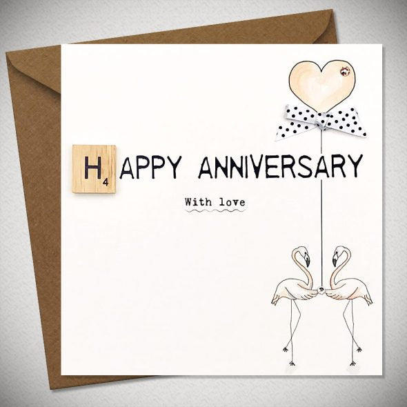 Anniversary With Love Greeting Card