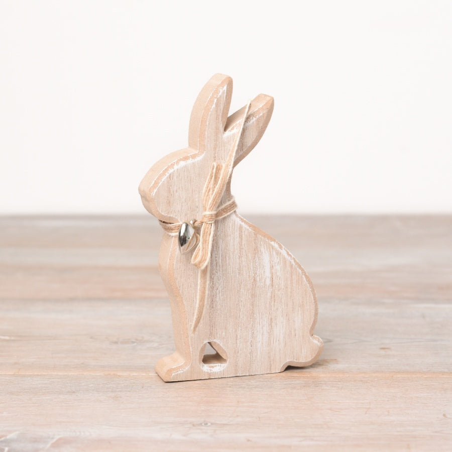 Wooden Bunny With Charm