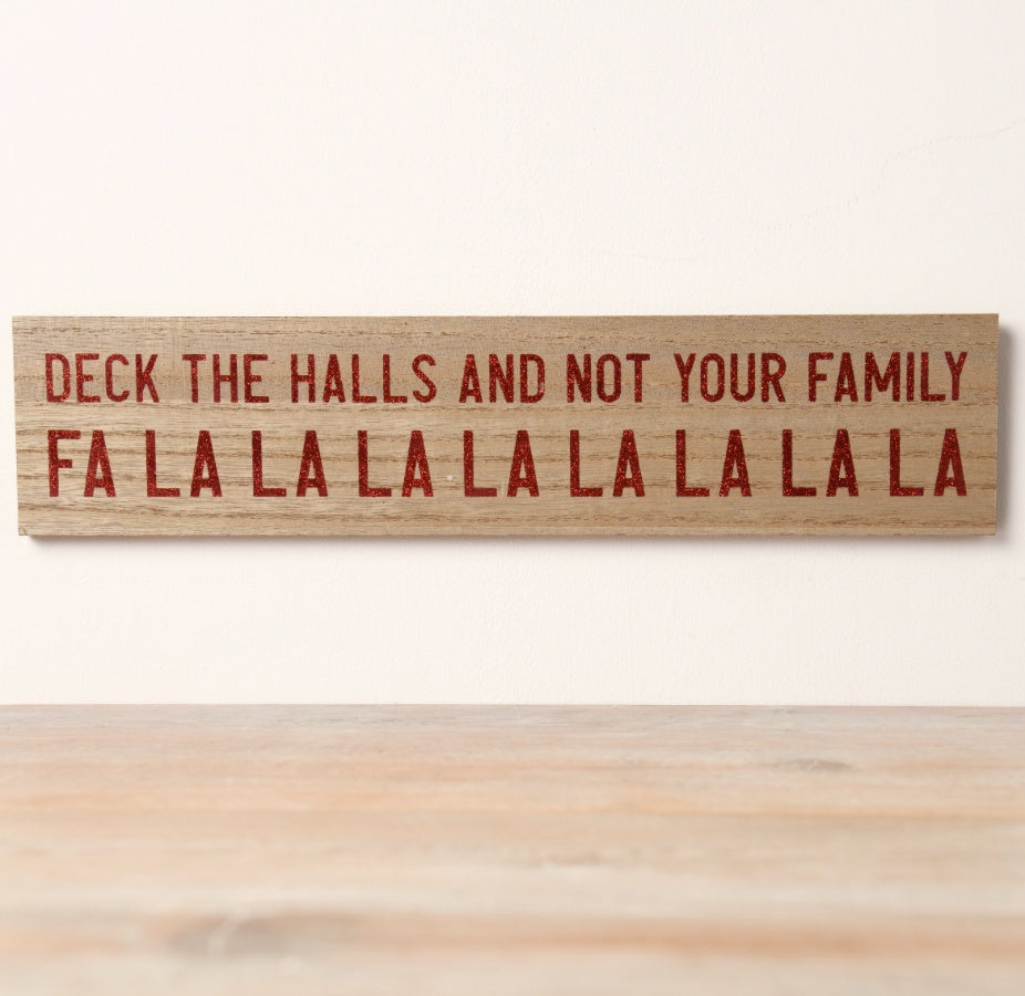 'Deck the Halls' Bio-Degradable Glitter Sign