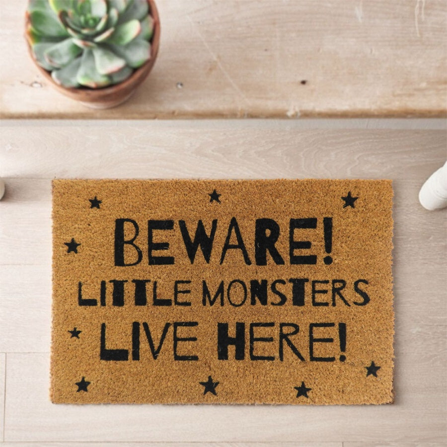 Monsters Live Here Doormat