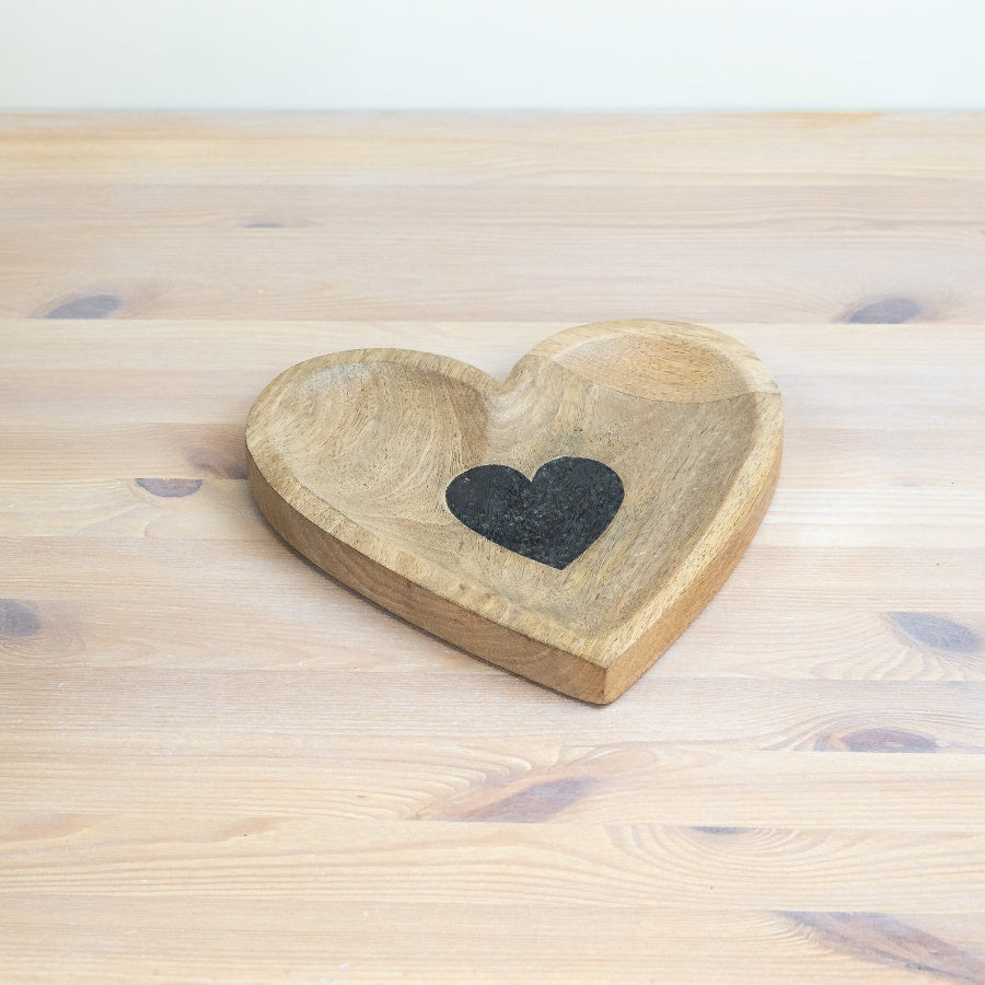 Wooden Heart Tray