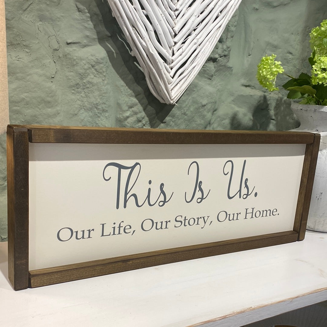 This Is Us Wooden Sign