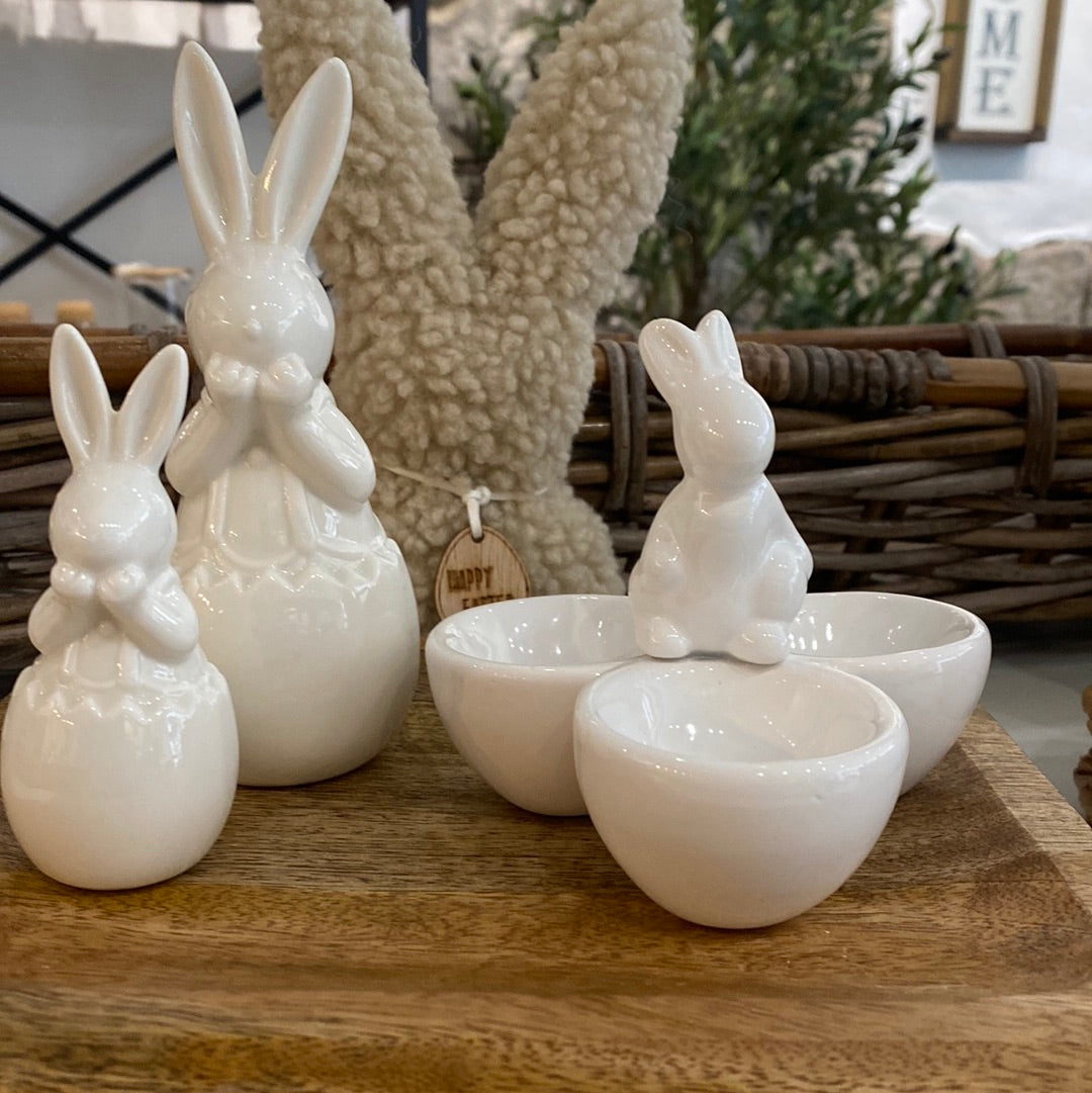 Three Egg Ceramic Rabbit Cup