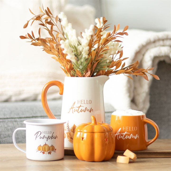 Hello Pumpkin Enamel Mug