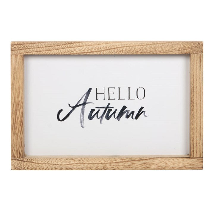 Hello Autumn Wooden Sign