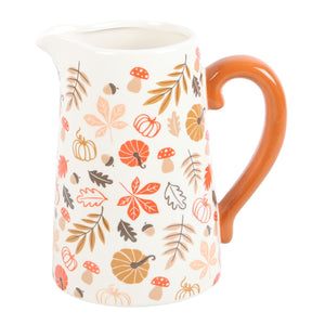 Autumn Leaves Ceramic Flower Jug