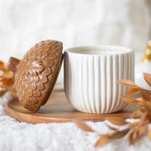 Autumn Acorn Ceramic Storage Jar