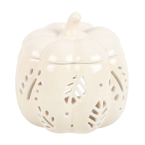 Off White Autumn Leaves Oil Burner