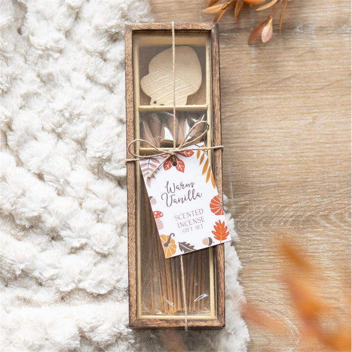 Warm Vanilla Incense Gift Set