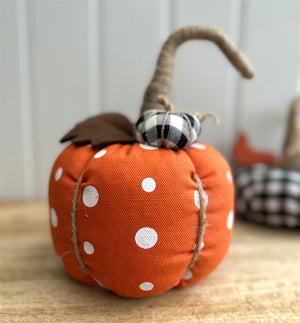 Orange Polka Dot Pumpkin