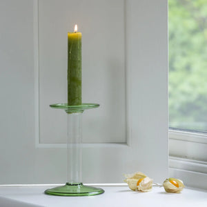 Glass Candle Holder Fern