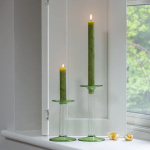 Glass Candle Holder Fern