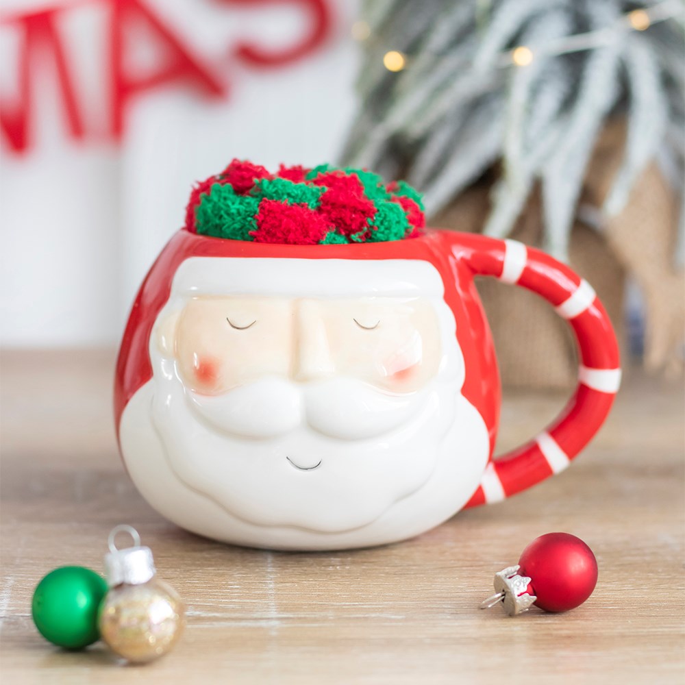 Santa Mug And Sock Set