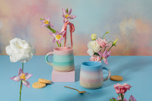 Pastel Ombre Mug Pink & Green