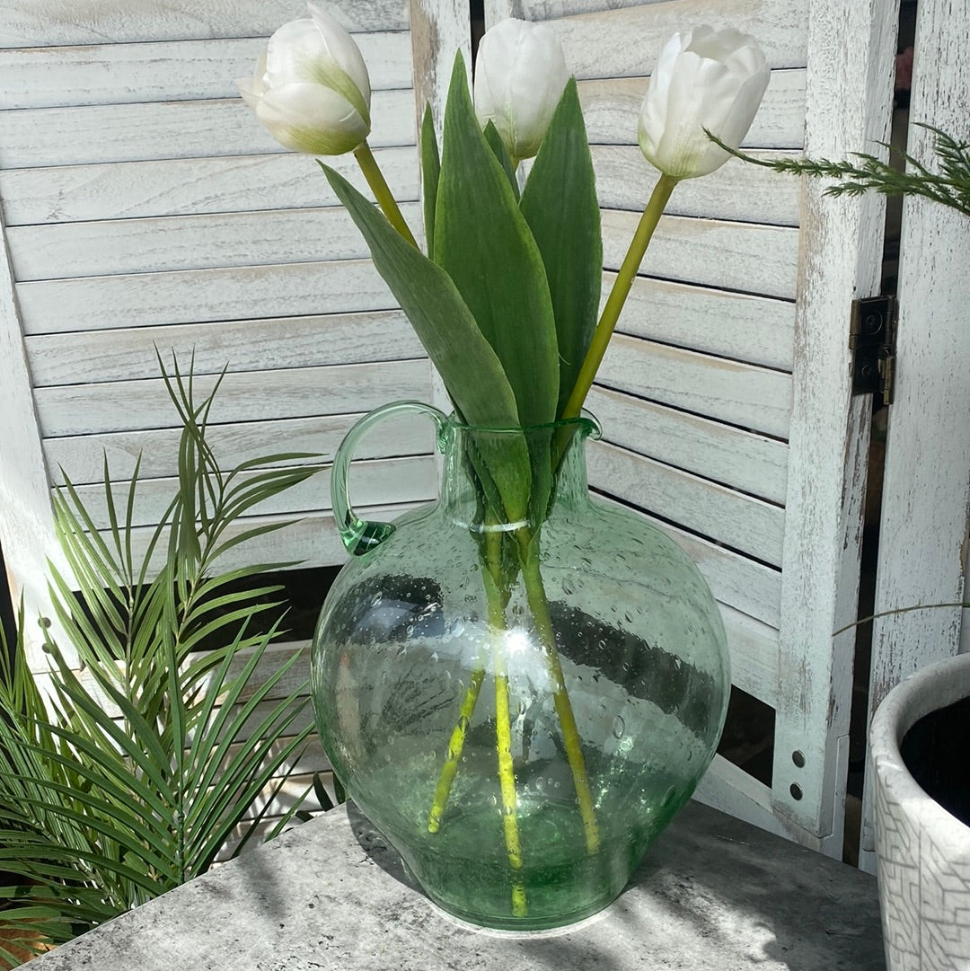 Round Glass Flower Vase