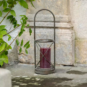 Hurricane Lamp With Handle Large