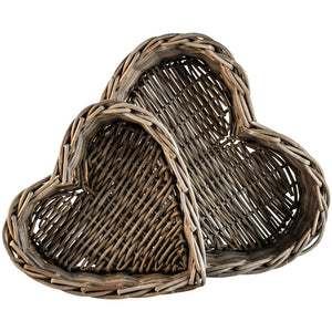 Kubu Heart Tray Set of 2