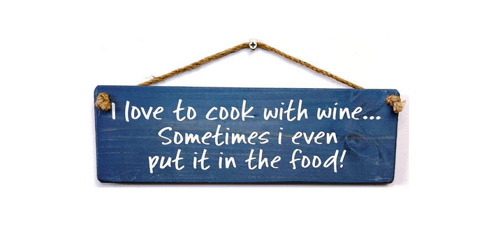 I love to cook with wine