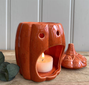 Orange Speckled Wax Burner