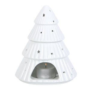 White Christmas Tree Oil Burner