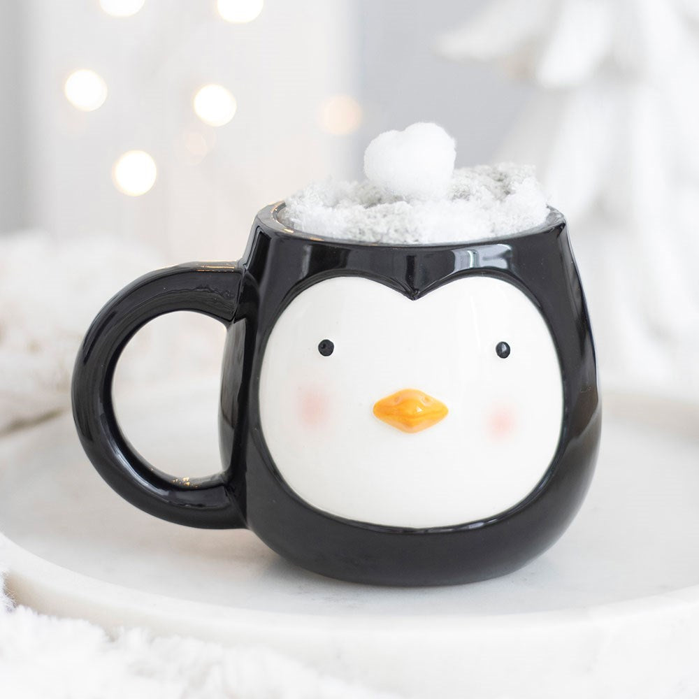 Penguin Mug And Sock Set