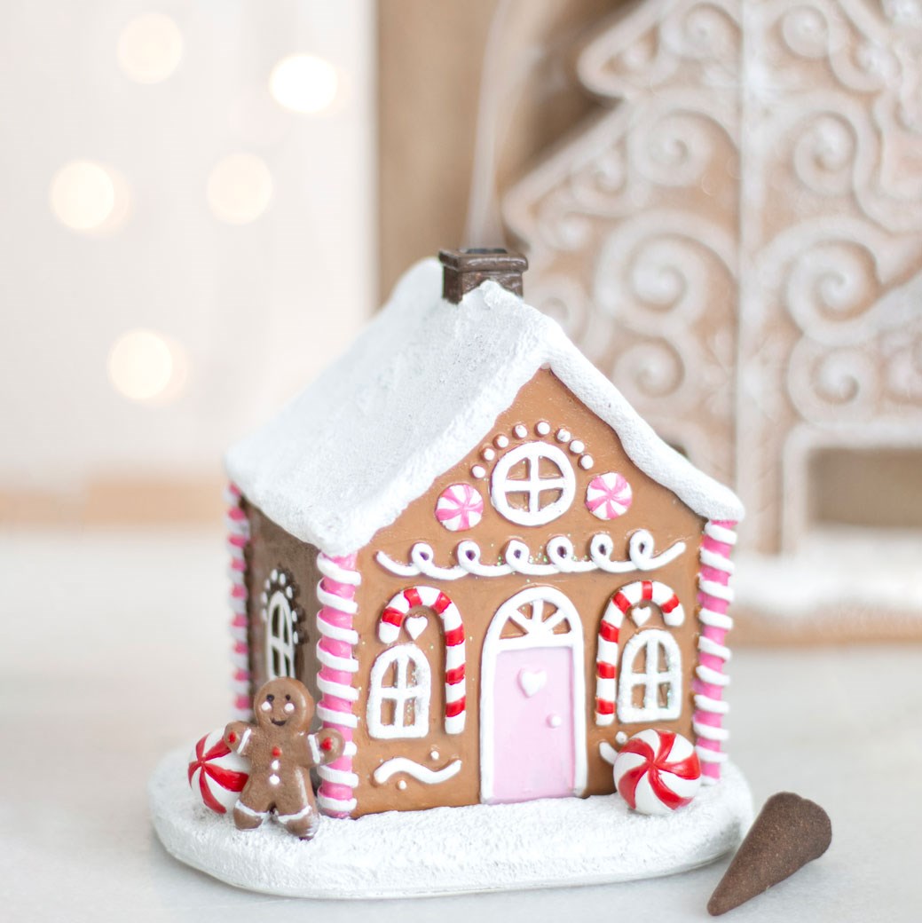 Pink Gingerbread Incense Cone Burner