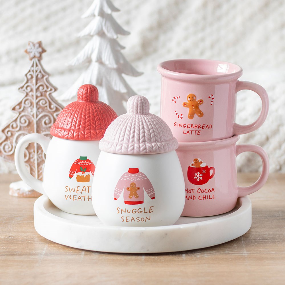 Pink Gingerbread Mug