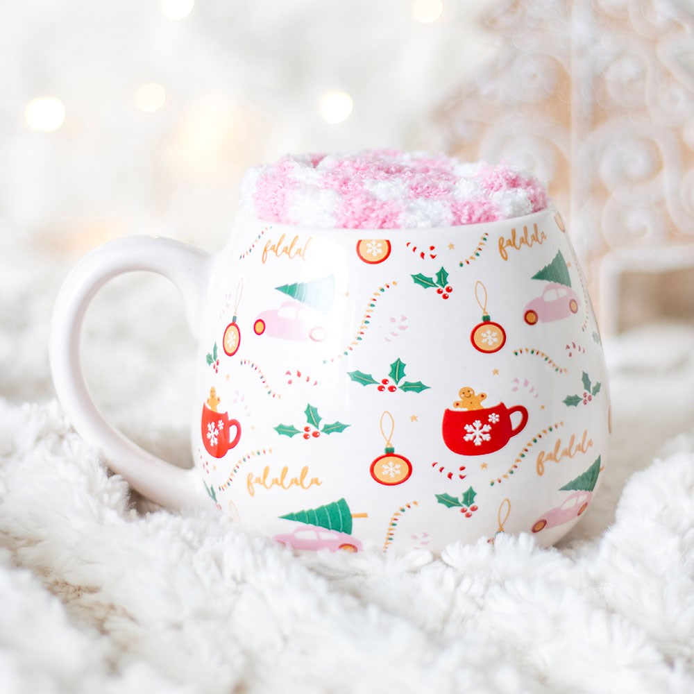 Sugarplum Fun Mug And Sock Set