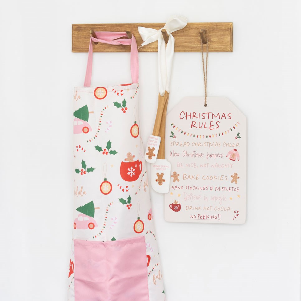 Sugarplum Christmas Print Apron