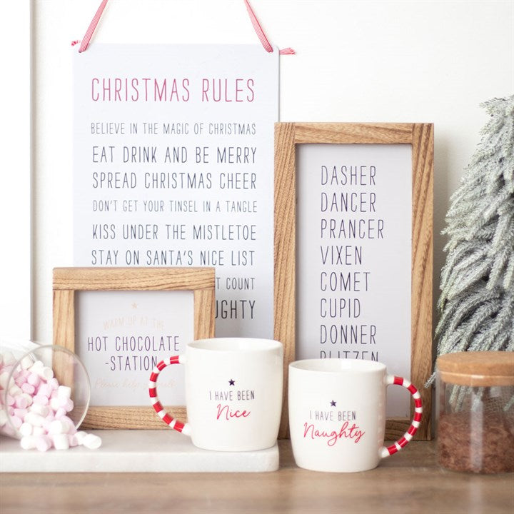 Naughty And Nice Couples Mug Set