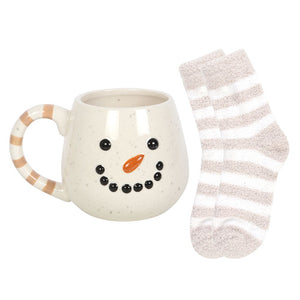 Snowman Mug And Sock Set