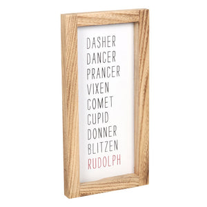 Reindeer Wooden Sign