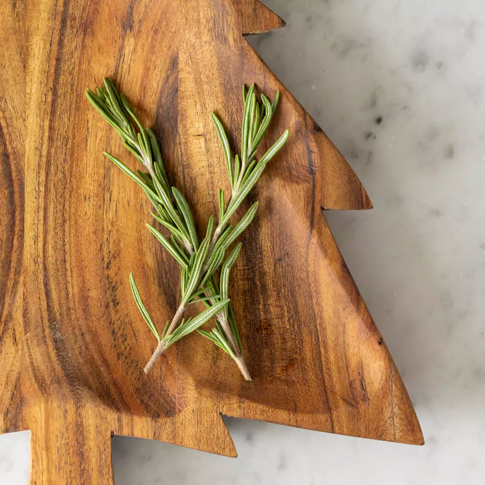 Acacia Christmas Tree Serving Board