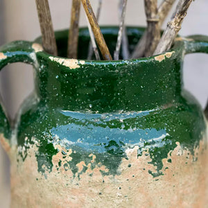 Terracotta Vase Green