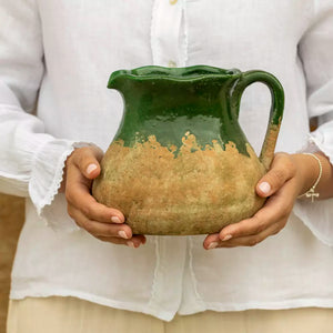 Terracotta Jug Green