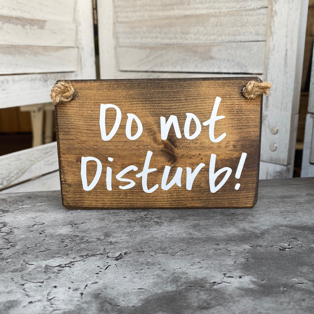 Do Not Disturb Plaque