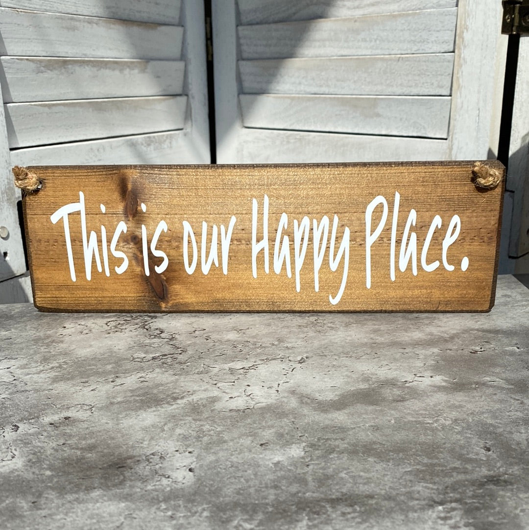 Happy Place Plaque