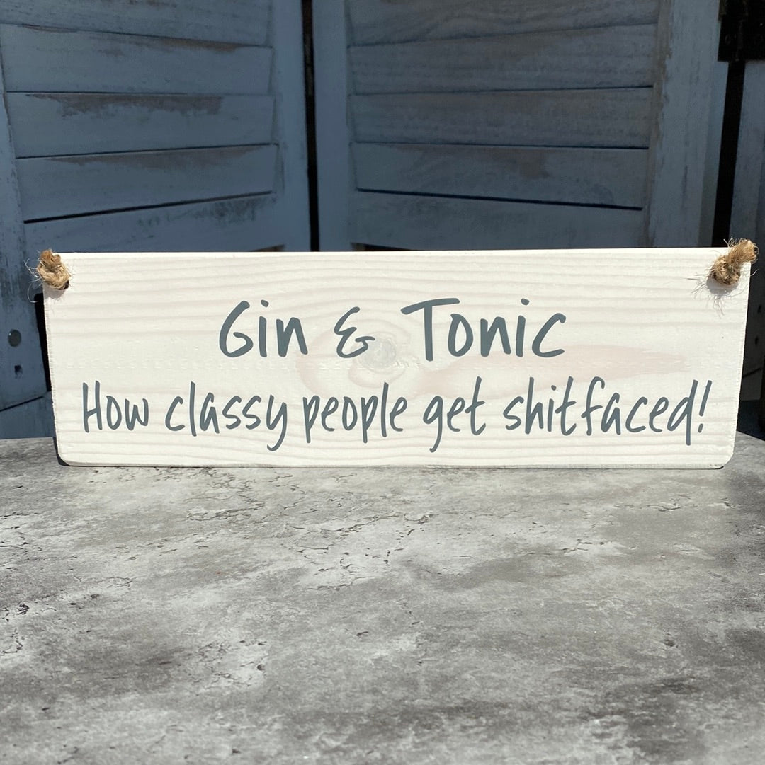 Gin And Tonic Plaque