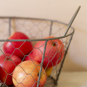 Wire Mesh Oval Basket Small